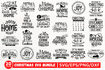 Christmas Round SVG Bundle