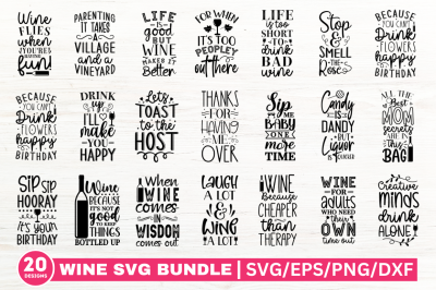 Wine Bag SVG Bundle