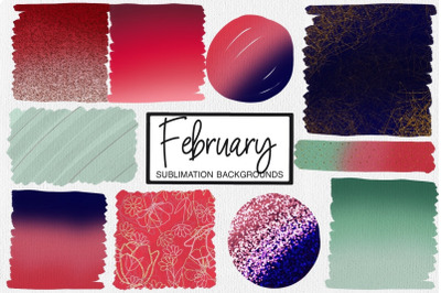 February Sublimation Backgrounds | Valentines Sublimation