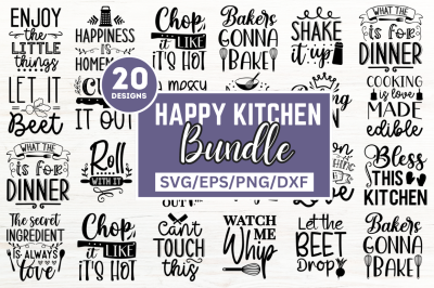 Happy Kitchen SVG Bundle