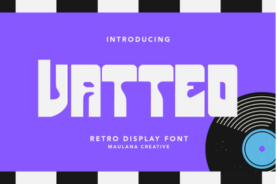 Vatteo Retro Display Font