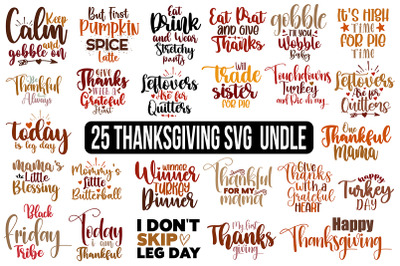 Thanksgiving SVG Bundle