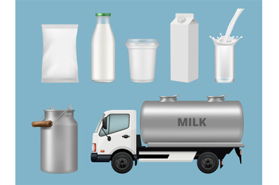 Dairy products. Containers for liquid milk food cans jars glass bottle