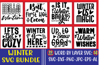 Winter SVG Bundle&2C;Winter SVG Bundle&2C; Christmas svg&2C; Holiday svg&2C; Winte