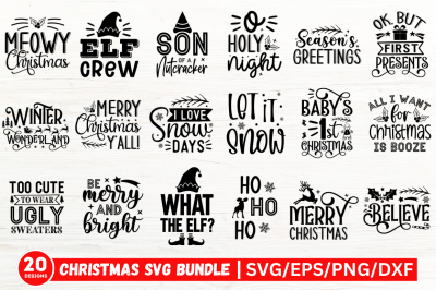 Christmas Round SVG Bundle