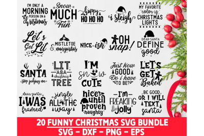 Funny Christmas  SVG Bundle