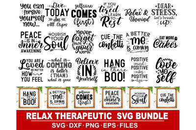 Relax Therapeutic SVG Bundle