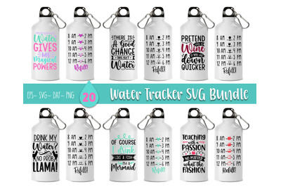 Water Tracker SVG Bundle