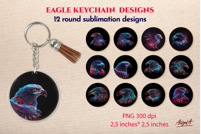 Keychian bundle. Car coaster template. Sublimation designs