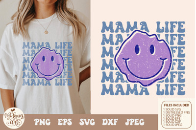 Retro mama Life Svg Png sublimation, Mama Svg, Svg For Shirt