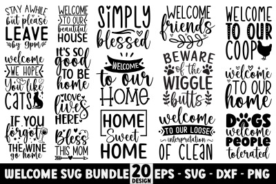 Welcome SVG Bundle