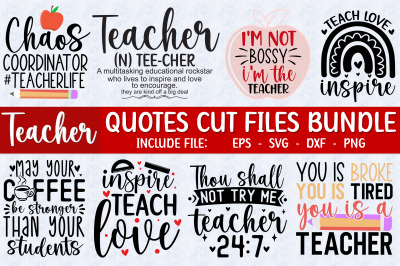 Teacher SVG Bundle