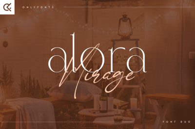 Alora &amp; Mirage - modern font duo