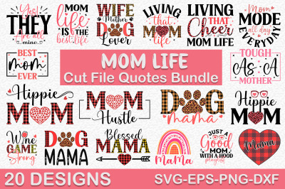 Mom Life SVG Design Bundle