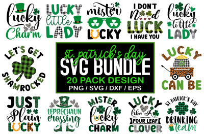 St Patrick&#039;s day SVG Design Bundle