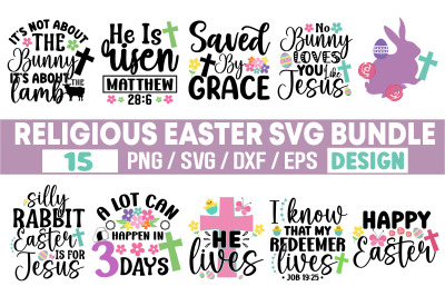 Religious Easter SVG Design Bundle