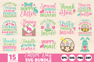 Spring Packaging Easter SVG Design Bundle