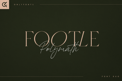Footle &amp; Polymath - modern font duo