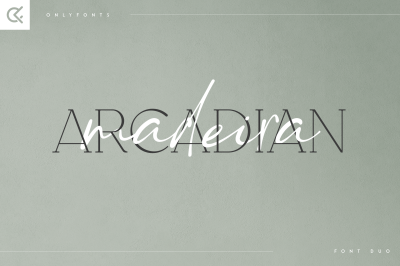 Arcadian &amp; Moderna - modern font duo