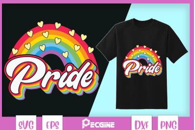 Rainbow Pride Retro LGBT Rainbow Colors