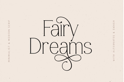 Fairy Dreams - Minimalist Serif