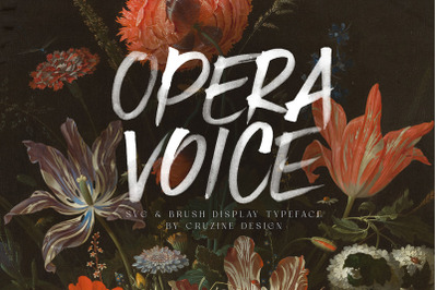 Opera Voice SVG Brush Font