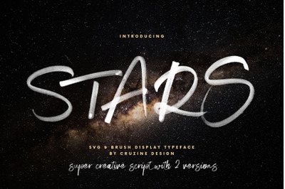 Stars SVG Brush Script