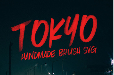 Tokyo SVG Brush Font