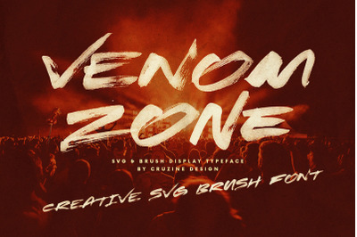 Venom Zone SVG Brush Font