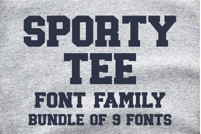 JP Sporty Tee Font Family