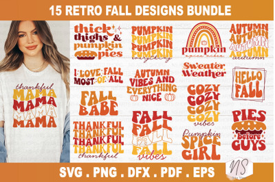 Retro Fall SVG, Fall SVG Bundle, Autumn Svg, Thanksgiving Svg