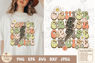 Retro cruise vibes svg png sublimation, distressed png sublimation