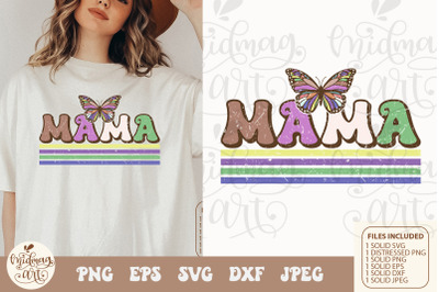 Hippie Mama Butterfly svg png sublimation, Retro png