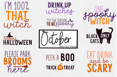 October SVG Cut Files | Halloween SVG