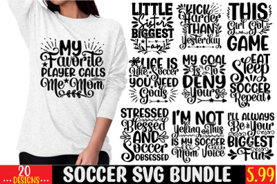 Soccer SVG Bundle&2C; Tiered Tray Decor&2C; Soccer Laser File&2C; Soc