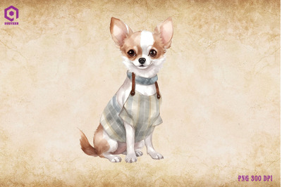 Chihuahua Dog Wearing Apron