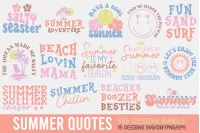 Summer Quotes SVG Bundle