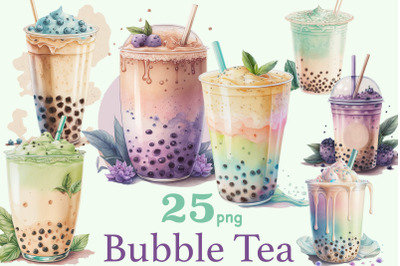 Bubble Tea Clipart | Summer Drink Illustration