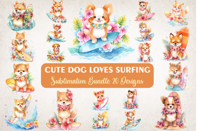 Cute Dog Loves Surfing Summer Bundle