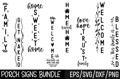 Porch sign SVG Bundle