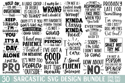 Sarcastic Svg Bundle