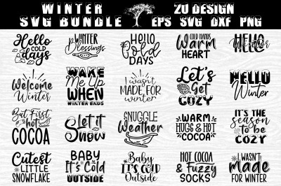 Winter SVG Bundle