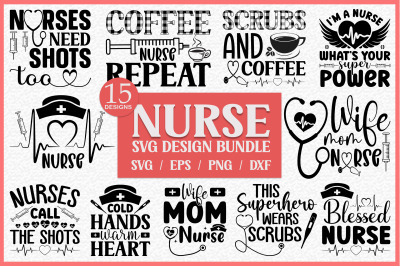 Nurse SVG Design Bundle