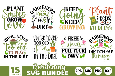 Gardening SVG Design Bundle