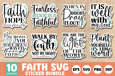 Faith Sticker SVG Bundle