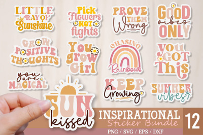 Inspirational Retro Sticker Bundle