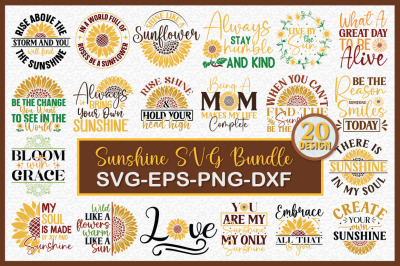 Sunflower SVG Design Bundle