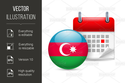 Icon of National Day in Azerbaijan