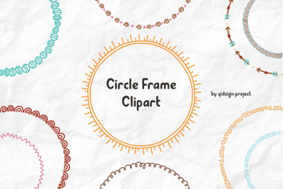 Circle Frame Clipart | 10 Variations