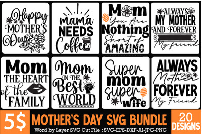 Mothers day Mega SVG Bundle|Mother&#039;s Day SVG Bundle Quotes
